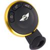 TEKLIGHT Kit Riparazione Chiave Slot FOB Shell Cover VARI COLORI + Logo non Originale per BMW Mini Cooper R56 3 Pulsante Remoto Keyless Entry Auto Chiave Guscio (ANELLO ORO)
