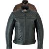 Texpeed Giacca da moto in pelle da uomo - Giacca da moto da turismo con protezione originale da motociclista CE (EN 1621-1) Design trapuntato con cuciture a diamante - Nero - 6XL