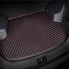 ZXAJDWNU Auto Pelle Tappetino Bagagliaio per Alfa Romeo Junior Elettrica Veloce 2024 2025+, Baule Fodera Carico Tappeto Copri Antiscivolo Vasca su Misura Protezione Interni Accessori,C/Black-Red