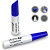 SD COLORS 12 ml Vernice Ritocco con Pennello e Vernice Trasparente - Ice White (614) - Compatibile con Volvo - Riparazione di Graffi, Scheggiature e Verniciatura
