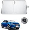 BIBIBO Compatibile con Nissan Qashqai J11 2014-2021 protezione solare, protezione dai raggi UV, parasole per auto, tessuto antipiega, parasole interno, parabrezza J11 accessorio