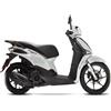 Generico Kit adesivi Compatibili con Piaggio Liberty 125 ABS decal grafica completa carene laterali ruote cerchi scegli colore -KIT E- Cod. 2064 (074 Grigio Medio)