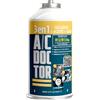 AC DOCTOR 3 in 1 Coperchio Perdite - Olio - Gas Refrigerante Biologico Ecologico Sostituto R12 e R134a per Ricarica Aria Condizionata Auto