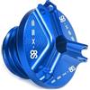 LIJUNSHANI Moto Blu Tappo Olio PER SUZUKI GSX-8S GSX-S 8S 2023 Accessori Motore Tazza Di Olio Spina Di Copertura Coperchio A Vite(Blue)