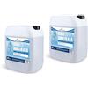 CHEMICA SOLUTIONS Acqua Bidistillata Pura per Uso Industriale e clinico 2 taniche da 10 Litri (20 Litri), Distillata Due Volte, Demineralizzata, Made in Italy