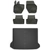 MOTOS Set di tappetini in gomma e tappetini per il bagagliaio per Volvo XC60 I 2008-2017 Migliorare il comfort di viaggio con tappetino antiscivolo auto 3D- tappetini per tutte le stagioni auto, prote
