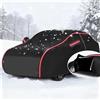 Generico Inverno Telo Copriauto Per Fiat Punto,Telo Copriauto da Esterno, Anti UV Anti Vento Antipolvere,Telo Copri con Cerniera wzj1126