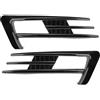 Cvgffs Anteriore Auto Grill Per VW Per Golf7 MK7 Per Golf 7 2012-2017 Pre-facelift Paraurti Anteriore Spoiler Paraurti Fendinebbia Griglia Copertura Trim Kit Carrozzeria Tuning Griglia Anteriore(Glossy Black