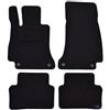 J&J AUTOMOTIVE Tappetini in Tessuto per Mercedes E-Class W213 / S213 2016-2023, Set da 4 Pezzi Anteriori e Posteriori, di Velluto su Misura, Antiscivolo, Colore Nero