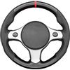 MEWANT Coprisedili per Volante di Auto Cuciti a Mano per Alfa Romeo 159 TI Brera 2006-2011 Copertura del Volante Accessori per Alfa
