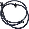 ChicBosom Set di ugelli e tubo per lavaggio anteriore, set di ugelli per lavacristalli A1698600492 per Mercedes Classe A W169 Classe B W245 2004-2012, nero
