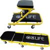 CCLIFE 2in1 Auto Workshop Rolling Board Assembly Rolling Board Workshop Stool Assembly Sgabello fino a 150 kg con 6 ruote girevoli a 360 gradi