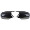 LOZOPMTMLD Coppia Calotte Specchio Per BMW Serie 1 3 E87 E81 E82 E90 E91 E92 E93 Tappo Copertura In Vetro Specchietto Retrovisore Ricambio ABS(Carbon Fiber LCI)
