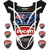 Tankpad ADESIVI PARASERBATOIO TANKPAD RESINATO EFFETTO 3D - ADESIVI-STICKER 3D compatible '' Ducati Legends Top Ali Casey Stoner ' Tank Pad