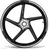 labelbike - Adesivi Strisce Moto Cerchi Ruote 17 Tuning Kit compatibile con KAWASAKI Z750 - Bianco