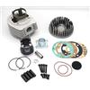 Generico Gruppo Termico CILINDRO VMC STELVIO 177cc Ø 63mm ADATTO PER VESPA PX 125 150 Corsa 57mm, Candela Laterale ALLUMINIO