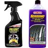 Wenoker HT Hitopseller® Kit MAFRA Decontaminante Cerchi Carrozzeria Fallout + NERISSIMO per Pulizia lucidatura Gomme Auto
