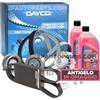 kW&HP KIT DISTRIBUZIONE COMPLETO DI POMPA ACQUA, CINGHIA SERVIZI E ANTIGELO OMAGGIO PER GIULIETTA 500X TIPO 1.6 MULTIJET MJT