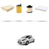 HOFFCAR Kit tagliando 4 filtri compatibile con Ford Fiesta VI 1.5 tdci 70kw dal 2015