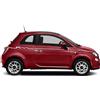 Generico Strisce Scritta Ricambio Compatibile con Fiat. 500, Tagliata Adesivi Stickers Fiancate Auto LOLLOMOTO (Argento)