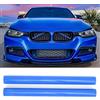 Camrusic Inserti per Griglia Compatibili con BMW Griglia Strisce di Ricambio per Accessori Serie F20 F22 F30 G30 G11 1 2 3 4 5 6 7 (Confezione da 2)(Blu)