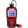 KONNWEI KW850 - Lettore di codici auto per auto con controllo OBD II, con schermo a colori OBD2/EOBD e funzione diagnostica con test O2, I/M Readiness (rosso)