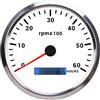 Zohisin Tachimetro nautico 110mm 6000RPM con contatore ore retroilluminazione a 7 colori tachimetro auto e imbarcazioni compatibile con camper yacht camion quadrante
