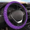 Generic Copri Volante Viola Glitterato, Durevole Protezione Del Volante Universale Copertura Volante Per Uomo Accessori Auto Interno Autocarri 38Cm
