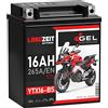 LANGZEIT Batterien LANGZEIT YTX16-BS batteria moto 16Ah 12V 51422 YTX16-4 YTX16BS ETX16-BS senza manutenzione 14Ah