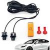 Lnhgh Luci per porte auto, ali d'angelo, luci di benvenuto per lo specchietto retrovisore laterale, luce interna a LED senza fili, per porta d'angelo, luci a LED, senza fili