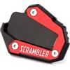 Modeer Per Ducati Scrambler 1100 Sport/Special/Pro/Sport Pro 2017-2023 Moto CNC Supporto Piastra di estensione Cavalletto laterale Stand Pad Scrambler1100 accessorio (rosso/nero)