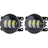 OUVECR Fendinebbia Anteriori Per Fiat Per Panda Per Punto Per Evo 500 Per Sedici 2009 2010 2011 2012 LED Della Luce Nebbia Lampada Nebbia Dell'automobile 8000LM Luci Antinebbia(P-White)
