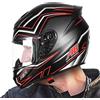 Maciun Caschi moto da uomo, caschi scooter | caschi da corsa - caschi protettivi moto caschi integrali con fodera interna rimovibile per moto, scooter elettrico Maciun