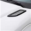 DIYUCAR 2 x per Discovery 4 Freelander 2 RR Evoque ABS nero argento stecca presa d'aria copertura Trim (nero argento)