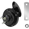 MOCNT 1Pcs Nero 12V Trombe Auto 300db Super Forte Tromba per Camion Aria Elettrica Clacson Camion Impermeabile Corno di lumaca Horn Doppio Tono Veicolo Motociclo