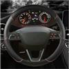 Mcrnwbip Coprivolante Auto Per Seat Per Tarraco Per Arona Per Ateca Per Ibiza Per Toledo Per Mii Per Leon Per Arosa Per Exeo ST FR Coprivolante Auto Copri Volante(Black Coffee)
