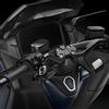 GENERICO Riser Manubrio Rizoma per Yamaha T-MAX 560 2022 Rialzo +15mm NERO