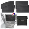 Generico Tendine per Finestrini Auto Magnetico da 4 Pezzi,Tendina Sole Per Auto Compatibile con JEEP Compass Tenda Sole Auto,Tendine Parasole Per Auto,Tendine Finestrini Auto