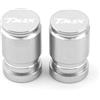 asdlha Tappi per valvole di motociclette Per T MAX T-MAX Tmax 500 530 560 SX/DX Tech Max Accessori Per Motociclette Coprivalvole Per Pneumatici In Alluminio CNC(Silver)