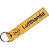 Pinstant Lufthansa - Portachiavi con bandiera della Germania e Europa, con anello, Misto, 5.1 x 1.2 inches