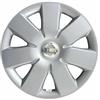 Rixto Kit di 4 copricerchi adattabili - per NISSAN NOTE modello 2006 -> (LOGO CROMATO) - diametro 15