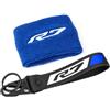 WUQWUM motocicletta freno serbatoio coperchio Per YZFR7 YZF R7 YZF-R7 R7 2025 Motocicletta Serbatoio Freno Anteriore Posteriore Calza Serbatoio Olio Fluido Guaina Manicotti Accessori