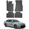 OMAC Tappetini in Gomma Compatibili con BMW 3er Limo Touring G20 G21 2019-2026 Nero 4X