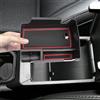 BSTW Compatibile con Jeep Compass 2021 2022 2023 2024 2025 Vano Portaoggetti per Bracciolo, per Jeep Compass Contenitore Centrale Organizer Scatola di Immagazzinaggio (Rosso)