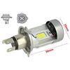 CARALL Kit Full Led Cob H4 20/20W 12V Specifico Per Moto Scooter Bianco 2000 Lumen Con Ventola In Testa