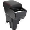 OYHCM Bracciolo centrale per VW Golf 6 Golf 5 2006-2013,Vano porta telefono | Per VW Golf Bracciolo, Vano porta telefono, Portabicchieri, Doppio vano portaoggetti, Coperchio scorrevole, Pelle PU