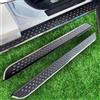 Yucisily Barre laterali per Nissan Qashqai 2017-2021, gradini laterali in alluminio con installazione senza trapano a bulloni, kit completo di accessori per auto (nero 2 pezzi) (BXGMTXBDB)