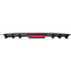 OEXRIGRU Diffusore Del Paraurti Posteriore Per Chrysler Per 300C Per SRT8 Paraurti Posteriore Diffusore Labbro Con Luce Freno Stop Splitter Spoiler Kit Pinna Di Squalo(Carbon Fiber)