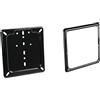 AMAS The Best KIT PORTATARGA+CORNICE EUROPEO MOTOCICLI ACCIAIO INOX MADE IN ITALY NUOVO CODICE DELLA STRADA (nero)