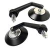 GALSOR Specchietti Moto Manubrio Per Brixton Per Crossfire 500 500X Moto Manubrio Specchietto Retrovisore Pieghevole Maniglia Retromarcia Bar Ends Specchietti Laterali Specchietto(Silver)